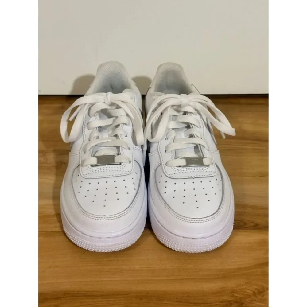 Nike Air Force 1 White Sneakers Youth 4Y Womens 5.5